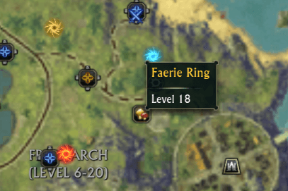 Find the Faerie Ring on the map